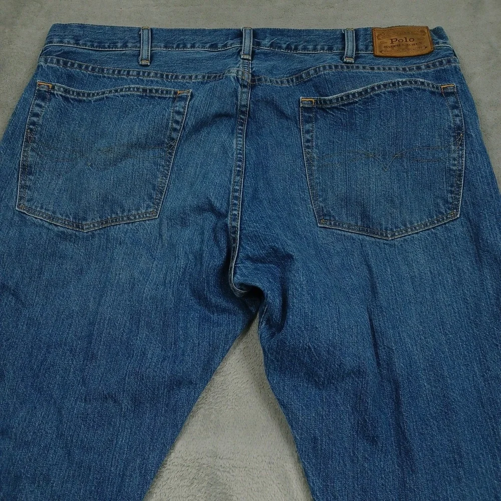Polo Ralph Lauren Jeans Mens 40x32 Blue Denim Hampton Relaxed Straight Casual